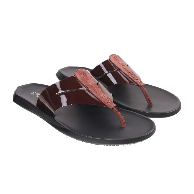 Mochi Men Wine Casual Slippers