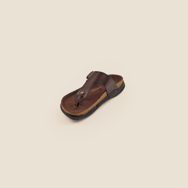 Mochi Men Brown Casual Slippers (SKU: 16-753-12-41)