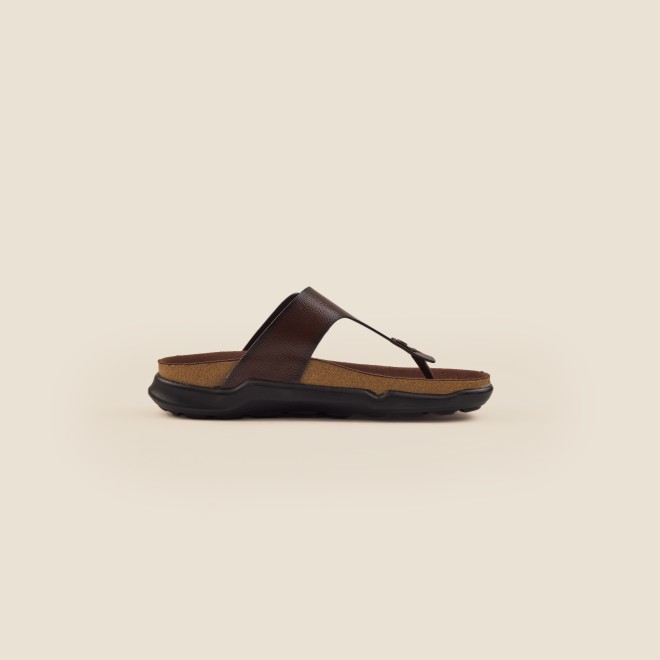 Mochi Men Brown Casual Slippers (SKU: 16-753-12-41)
