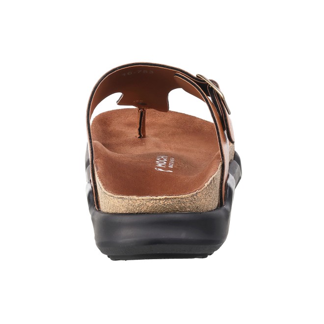 Mochi Men Tan Casual Slippers (SKU: 16-753-23-40)