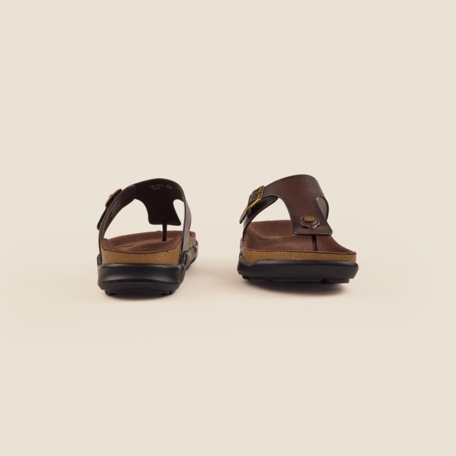 Mochi Men Brown Casual Slippers (SKU: 16-753-12-41)
