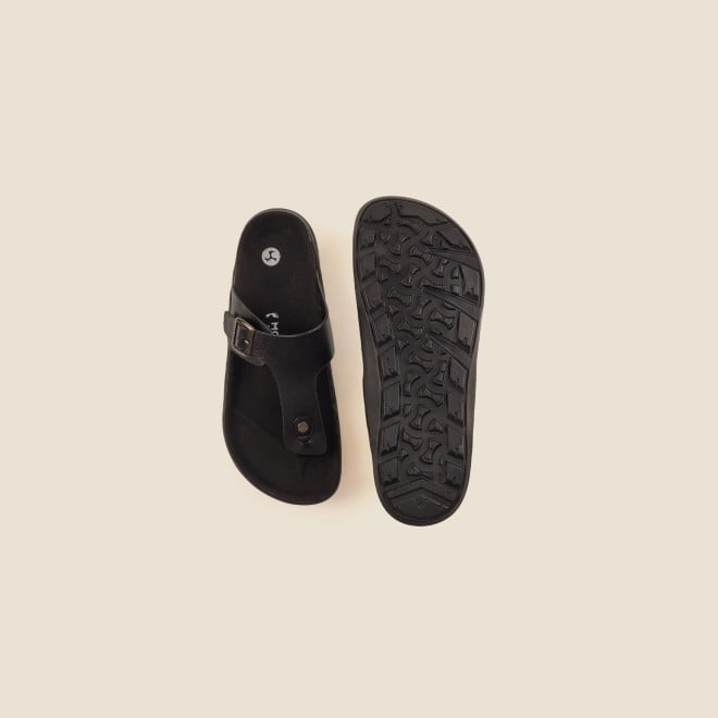 Mochi Men Black Casual Slippers (SKU: 16-753-11-40) Mochi Men Black Casual Slippers (SKU: 16-753-11-40)