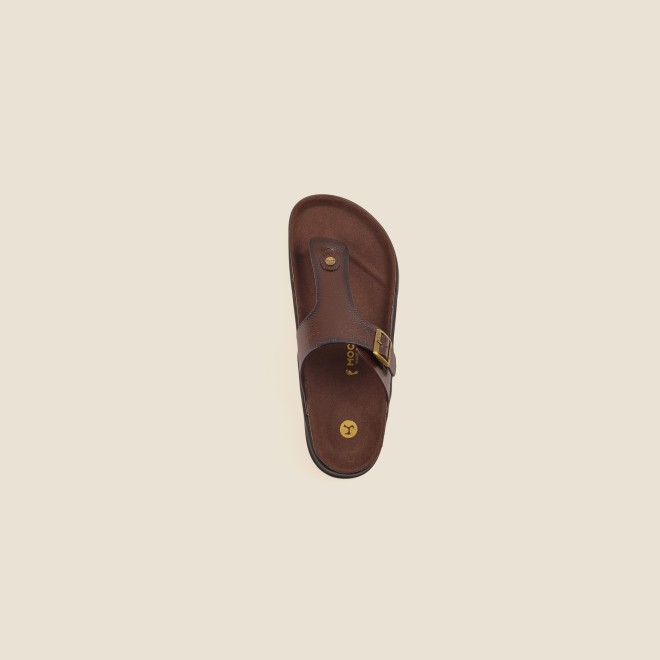 Mochi Men Brown Casual Slippers (SKU: 16-753-12-41)