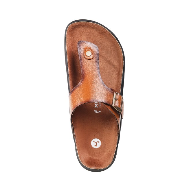 Mochi Men Tan Casual Slippers (SKU: 16-753-23-40)
