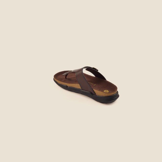 Mochi Men Brown Casual Slippers (SKU: 16-753-12-41)