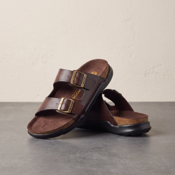 Men Brown Casual Slippers