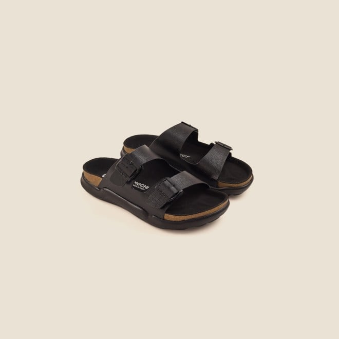 Mochi Men Black Casual Slippers (SKU: 16-754-11-40)