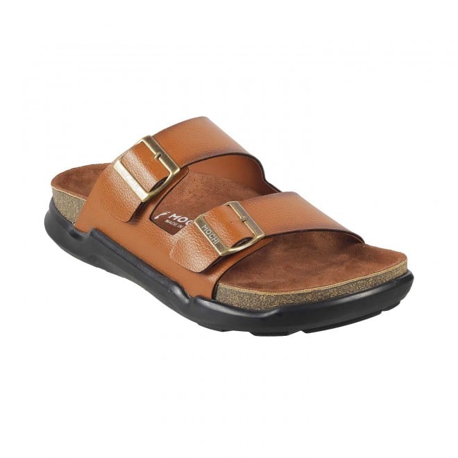 Mochi Men Tan Casual Slippers (SKU: 16-754-23-40)