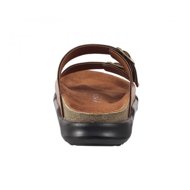 Mochi Men Tan Casual Slippers (SKU: 16-754-23-40)