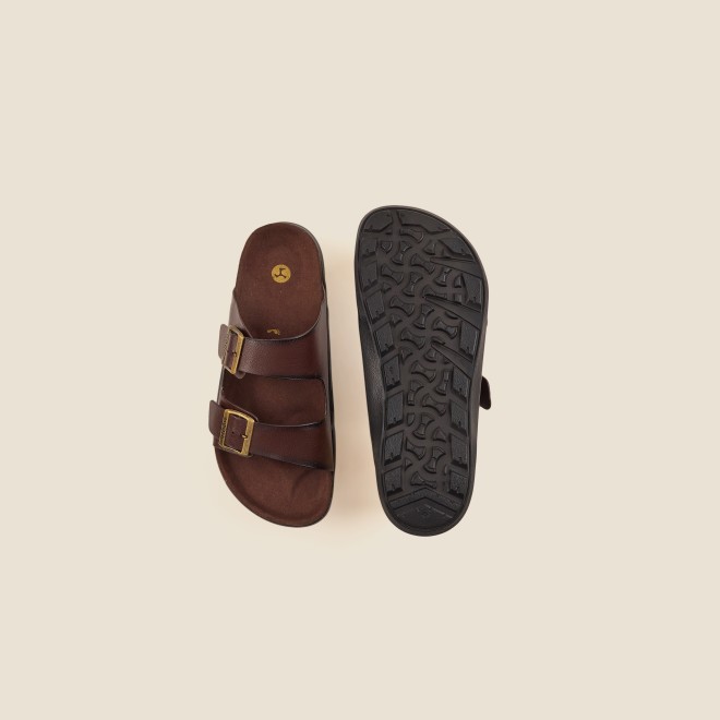 Mochi Men Brown Casual Slippers (SKU: 16-754-12-40) Mochi Men Brown Casual Slippers (SKU: 16-754-12-40)