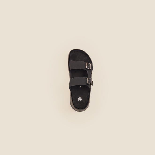 Mochi Men Black Casual Slippers (SKU: 16-754-11-40)