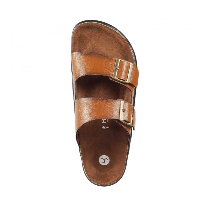 Mochi Men Tan Casual Slippers (SKU: 16-754-23-40)