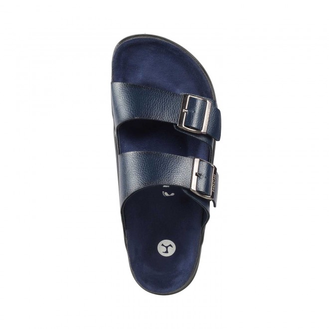 Mochi Men Blue Casual Slippers (SKU: 16-754-45-40)