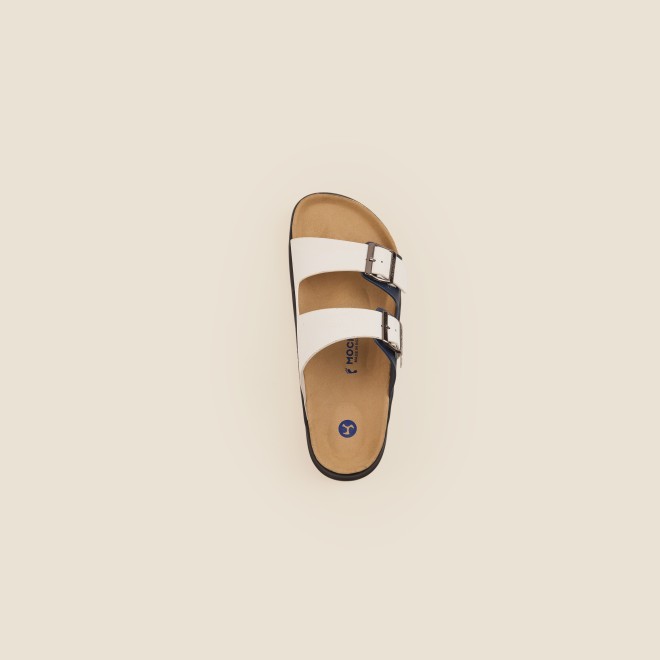 Mochi Men White-Blue Casual Slippers (SKU: 16-754-56-40)