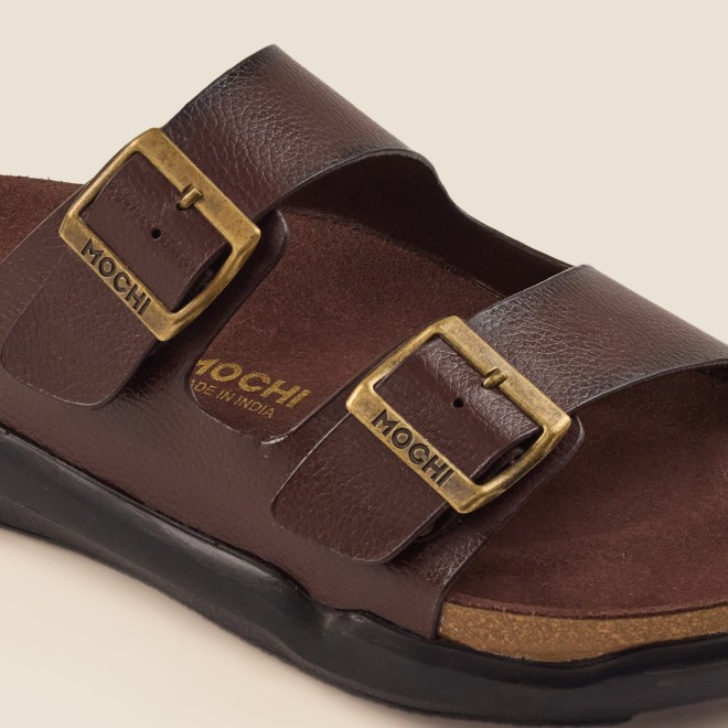 Mochi Men Brown Casual Slippers (SKU: 16-754-12-40) Mochi Men Brown Casual Slippers (SKU: 16-754-12-40)