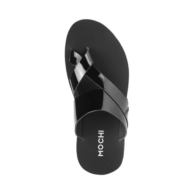 Mochi Men Black Casual Slippers (SKU: 16-776-11-40)