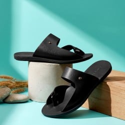 Men Black Casual Slippers