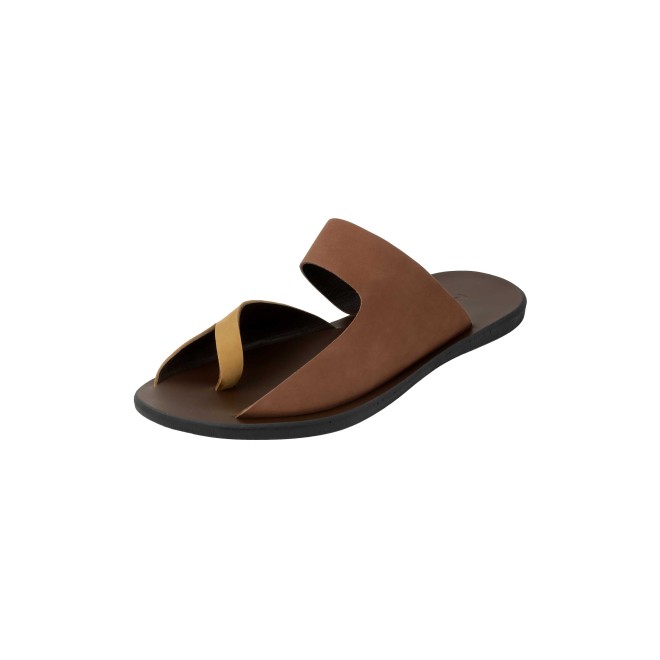 Mochi Men Brown Casual Slippers (SKU: 16-800130-12-42)