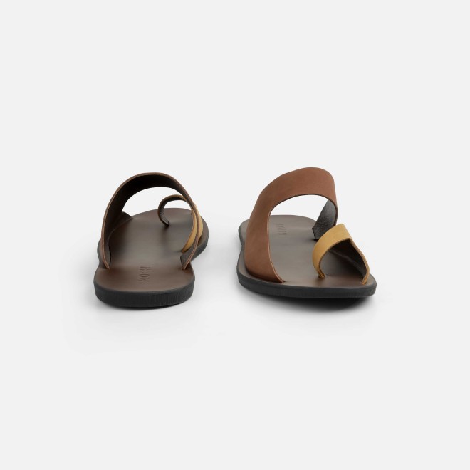 Mochi Men Brown Casual Slippers (SKU: 16-800130-12-42)