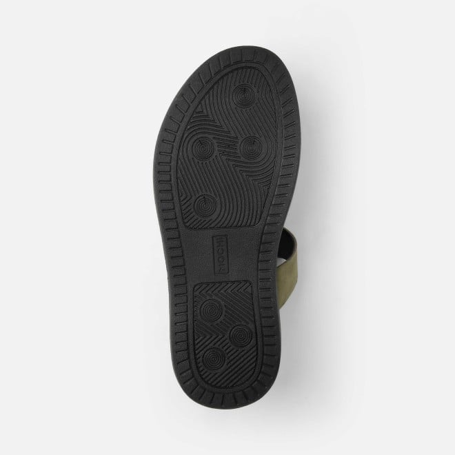 Mochi Men Olive Casual Slippers (SKU: 16-800130-49-40)