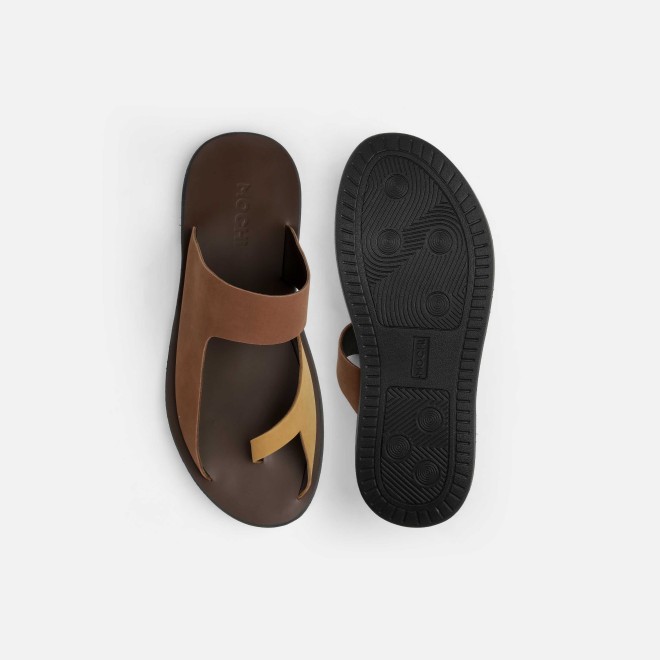 Mochi Men Brown Casual Slippers (SKU: 16-800130-12-42)
