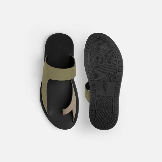 Mochi Men Olive Casual Slippers (SKU: 16-800130-49-40)