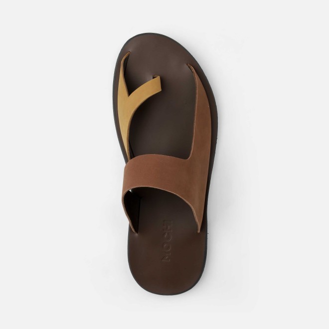 Mochi Men Brown Casual Slippers (SKU: 16-800130-12-42)