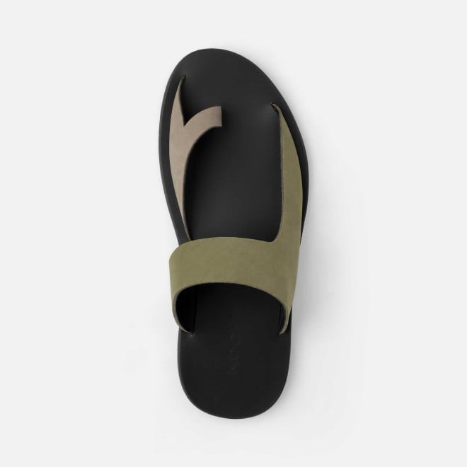 Mochi Men Olive Casual Slippers (SKU: 16-800130-49-40)