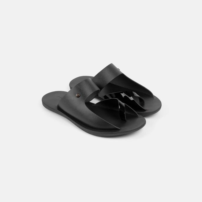 Mochi Men Black Casual Slippers (SKU: 16-800130-11-41)
