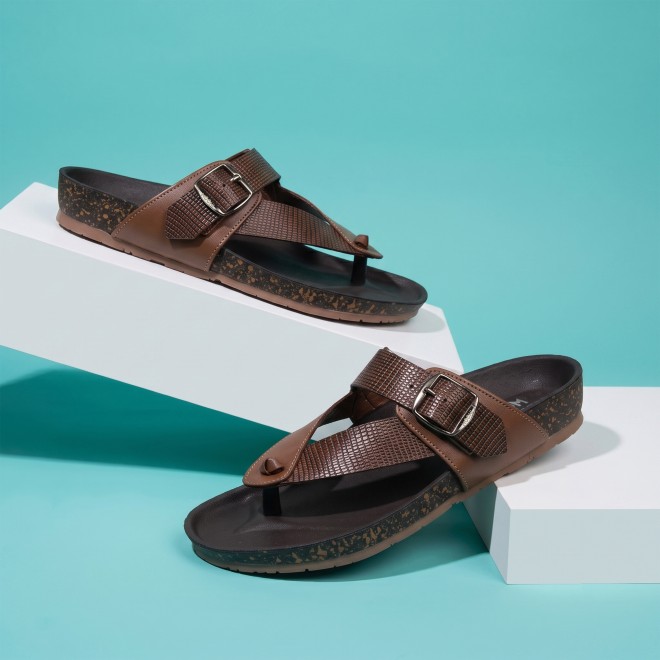 Mochi Men Tan Casual Slippers (SKU: 16-800207-23-39)
