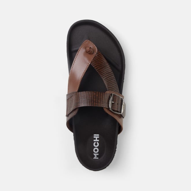 Mochi Men Tan Casual Slippers (SKU: 16-800207-23-39)