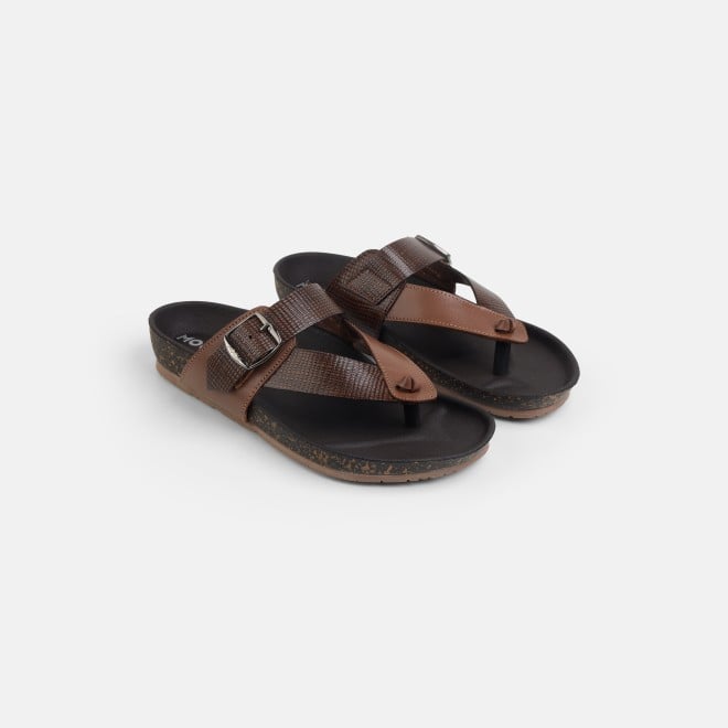 Mochi Men Tan Casual Slippers (SKU: 16-800207-23-39)