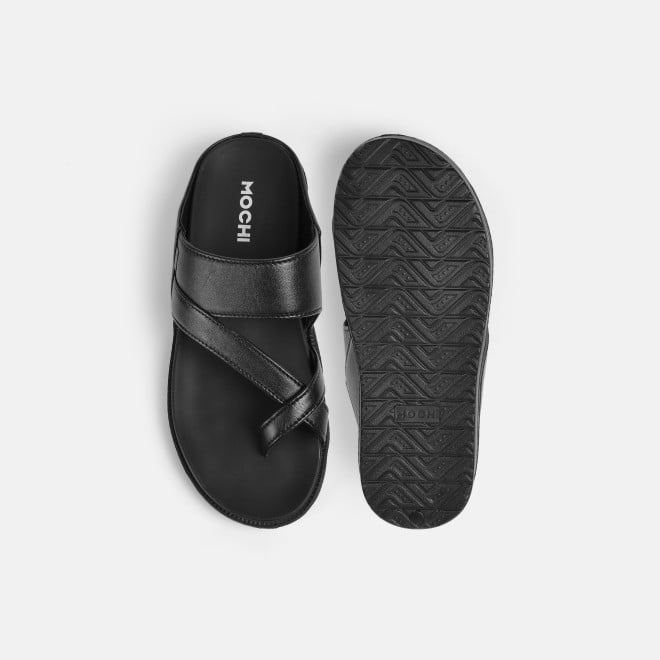 Mochi Men Black Casual Slippers (SKU: 16-800251-11-39)