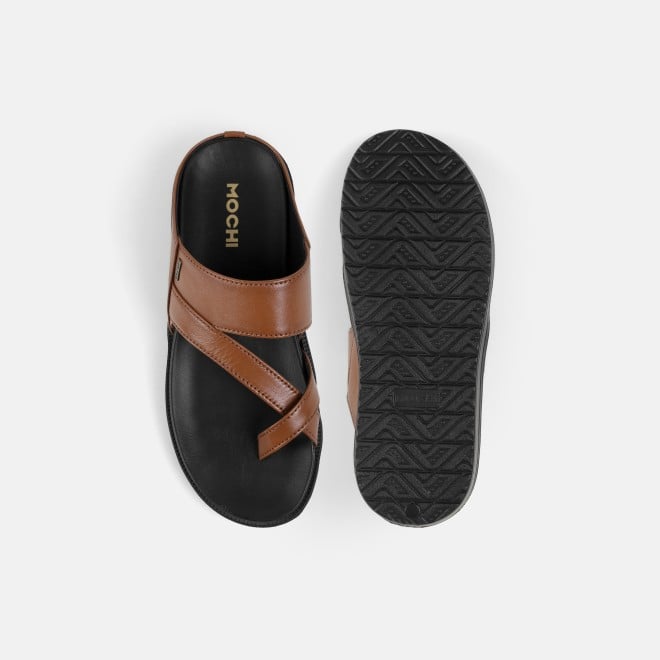 Mochi Men Tan Casual Slippers (SKU: 16-800251-23-39)