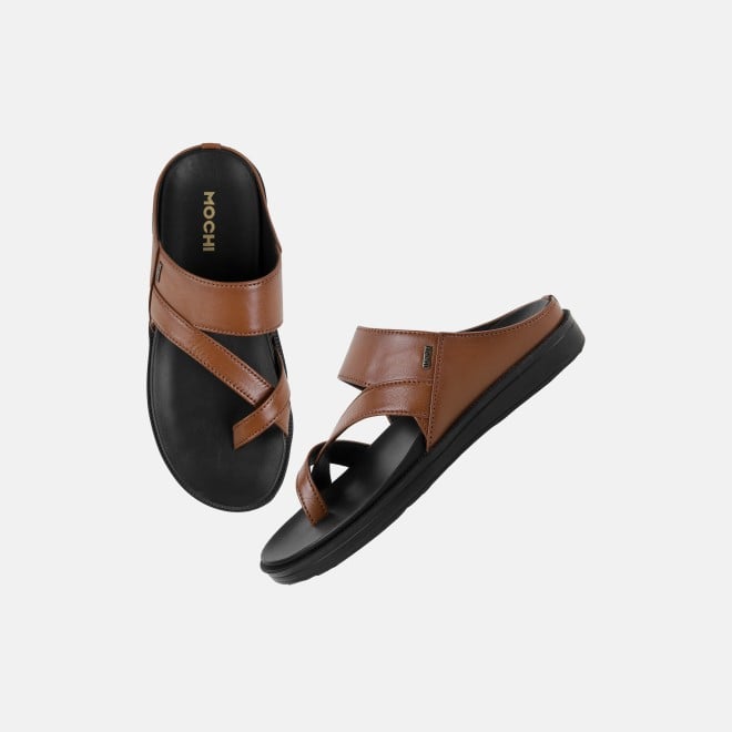 Mochi Men Tan Casual Slippers (SKU: 16-800251-23-39)