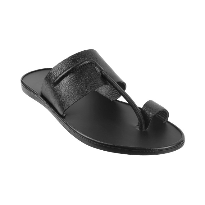 Mochi Men Black Ethnic Slip Ons