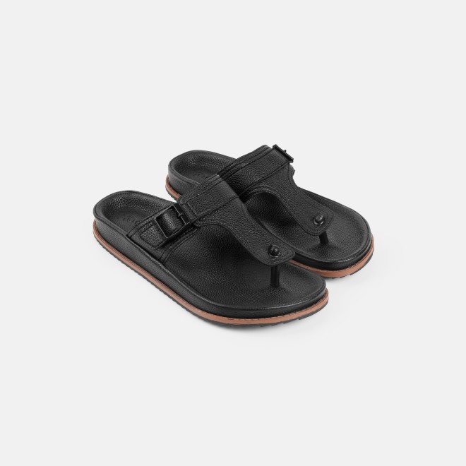 Mochi Men Black Casual Slippers (SKU: 16-800852-11-40)