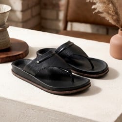 Men Black Casual Slippers