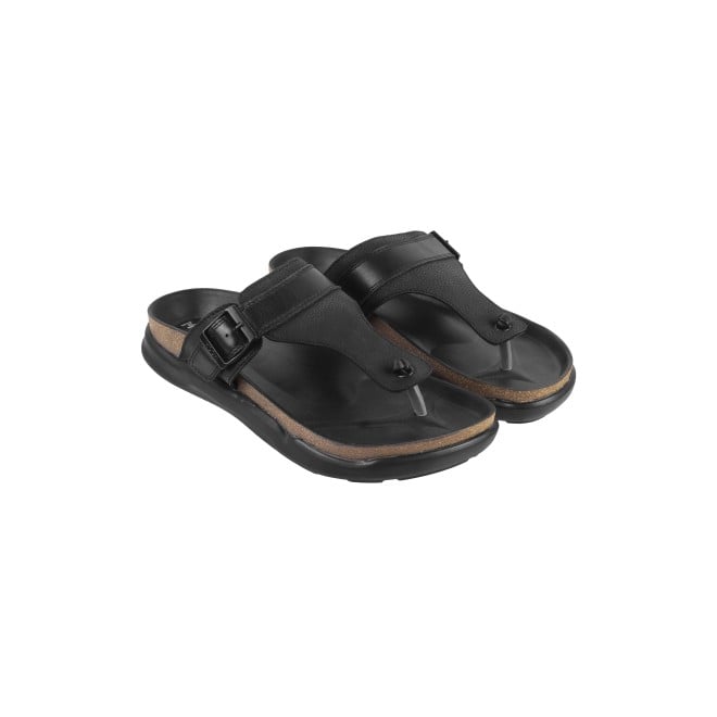 Mochi Men Black Casual Slippers (SKU: 16-800908-11-40)