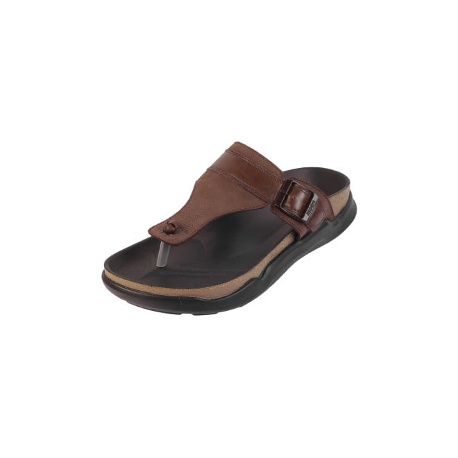 Mochi Men Brown Casual Slippers (SKU: 16-800908-12-40)