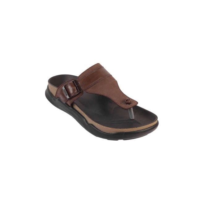 Mochi Men Brown Casual Slippers (SKU: 16-800908-12-40)