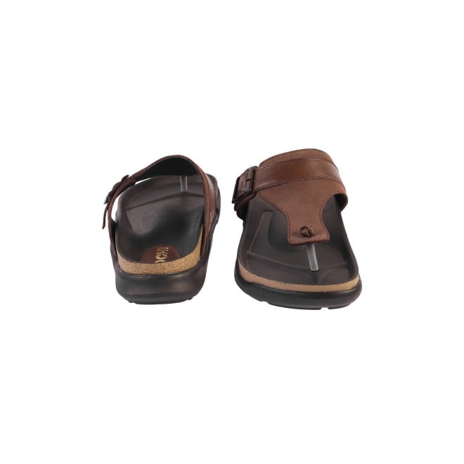 Mochi Men Brown Casual Slippers (SKU: 16-800908-12-40)