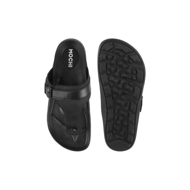 Mochi Men Black Casual Slippers (SKU: 16-800908-11-40)