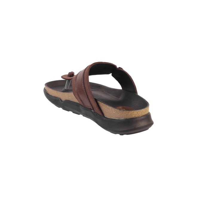 Mochi Men Brown Casual Slippers (SKU: 16-800908-12-40)