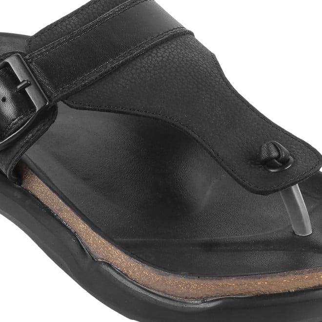 Mochi Men Black Casual Slippers (SKU: 16-800908-11-40)