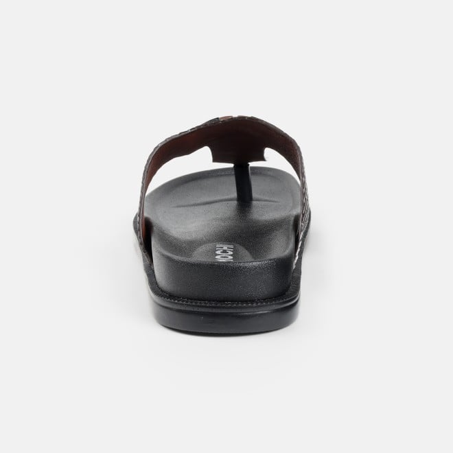 Mochi Men Brown Casual Slippers (SKU: 16-801029-12-40)
