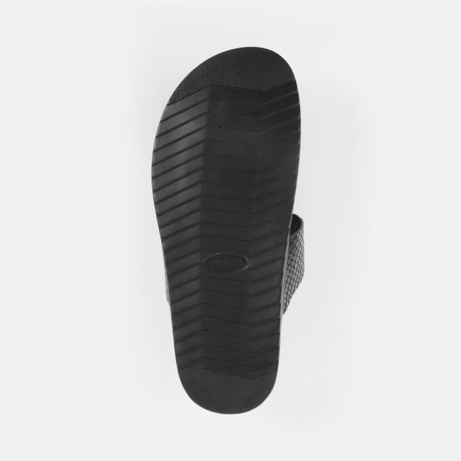 Mochi Men Black Casual Slippers (SKU: 16-801029-11-39)