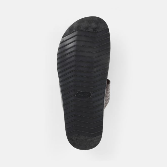 Mochi Men Brown Casual Slippers (SKU: 16-801029-12-40)