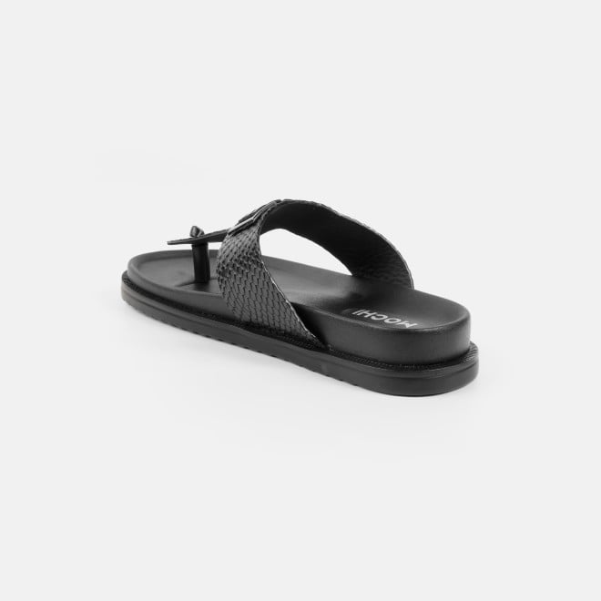 Mochi Men Black Casual Slippers (SKU: 16-801029-11-39)