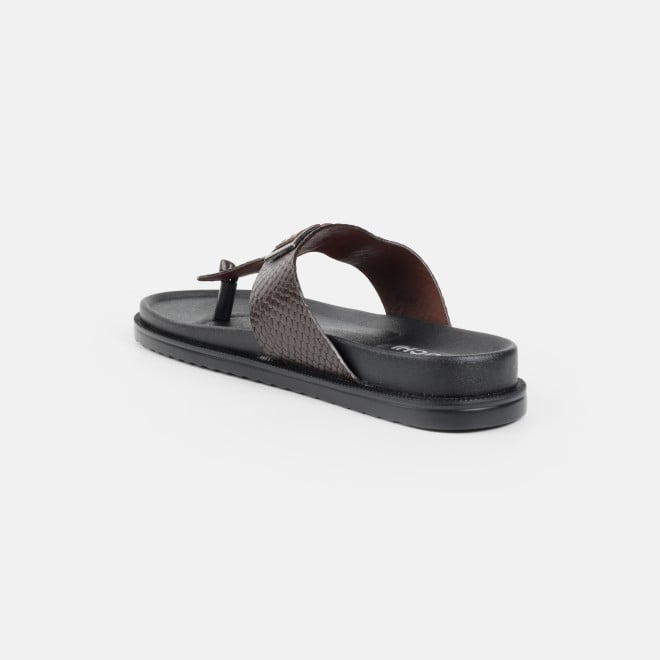 Mochi Men Brown Casual Slippers (SKU: 16-801029-12-40)